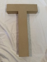 “FIFTY” paper mache letters (for Birthday, Anniversary, Retirement Decoration)