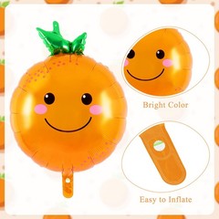 Orange Fruit Balloons, 12 Pcs Citrus Foil Balloons, Large Orange Mylar Slice …