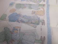 VINTAGE Holly Hobbie Tablecloth Tablecover Paper 54″ x 96″
