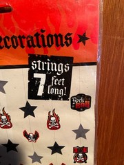 Rock & Roll 6 String Hanging Decoration 7 Feet Long *NEW/Unopened* xx1