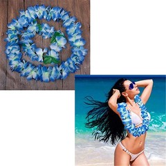 4 Pcs Thicken 41 Inch Hawaiian Leis, 4 Color Lei For Graduation Party,