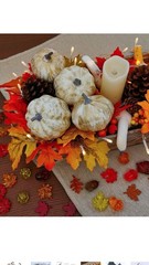 14 Pcs Assorted Fall Artificial Pumpkins – Gold & White Gold Brush White NEW!!