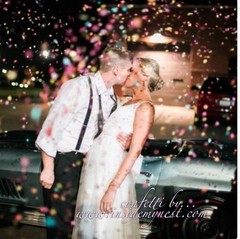 Bright Floral Multicolored Biodegradable Wedding Party Throw Confetti Mix