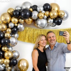 KatchOn, Gold & Black Graduation Balloon Arch Kit 2026 – Pack of 85 | Graduat…