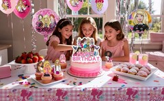 Barbie Princess Party Decorations Birthday Party Supplies Balloons Cake Toppers