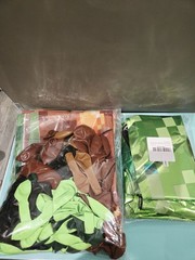 Minecraft Birthday!! Backdrop & Ballons And 5 Foil Balloons. #8. Tablecloth+++