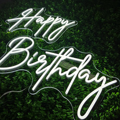 Dimmable LED Happy Birthday Neon Sign for Party Backdrop Decoration