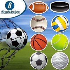 800 Pcs Waterproof Sports Stickers – Basketball, Baseball, Soccer, Football & Mo