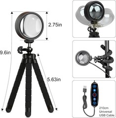 Sunset Lamp Projector Multicolor Changing LED Projection Lamp,Switch Button and