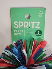 Spritz Paper Bow 1 Count Multicolored