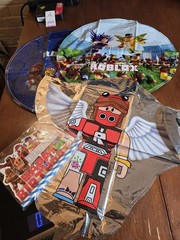 ROBLOX 3 MYLAR BALLOONS & 1 CAKE TOPPER M1