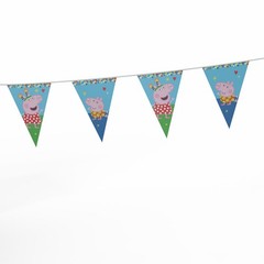 Peppa Pig pennant banner multicolored party garland 16 ft