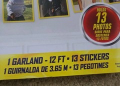 NEW Disney Junior 12’ Mickey Mouse Photo Garland Holds 13 Photos