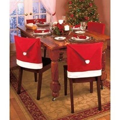 10 Christmas Chair Covers Dinner Table Santa Hat Home Decorations Ornaments Gift