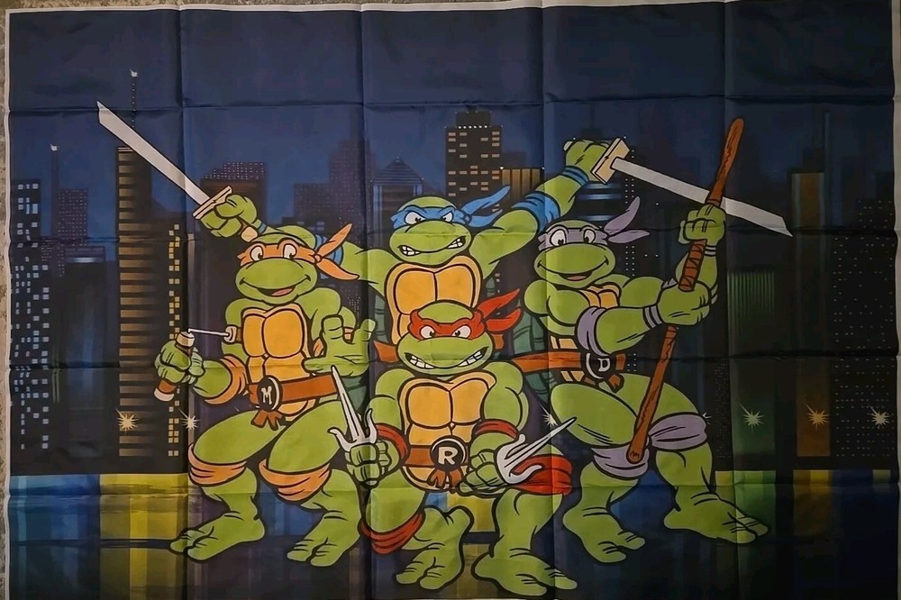Tennage Mutant Ninja Turtles Backdrop Banner, 3x5FT