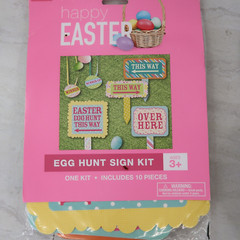 Large Easter Spring Bunny Party Supply Lot Napkins plates table cloths Bags Pan