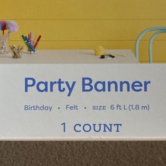 Spritz Happy Birthday Party Banner Multicolor Colorful Letter Garland NEW