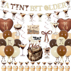 53Pcs Espresso Martini Birthday Party Decorations, a Tiny Bit Older Birthday Dec