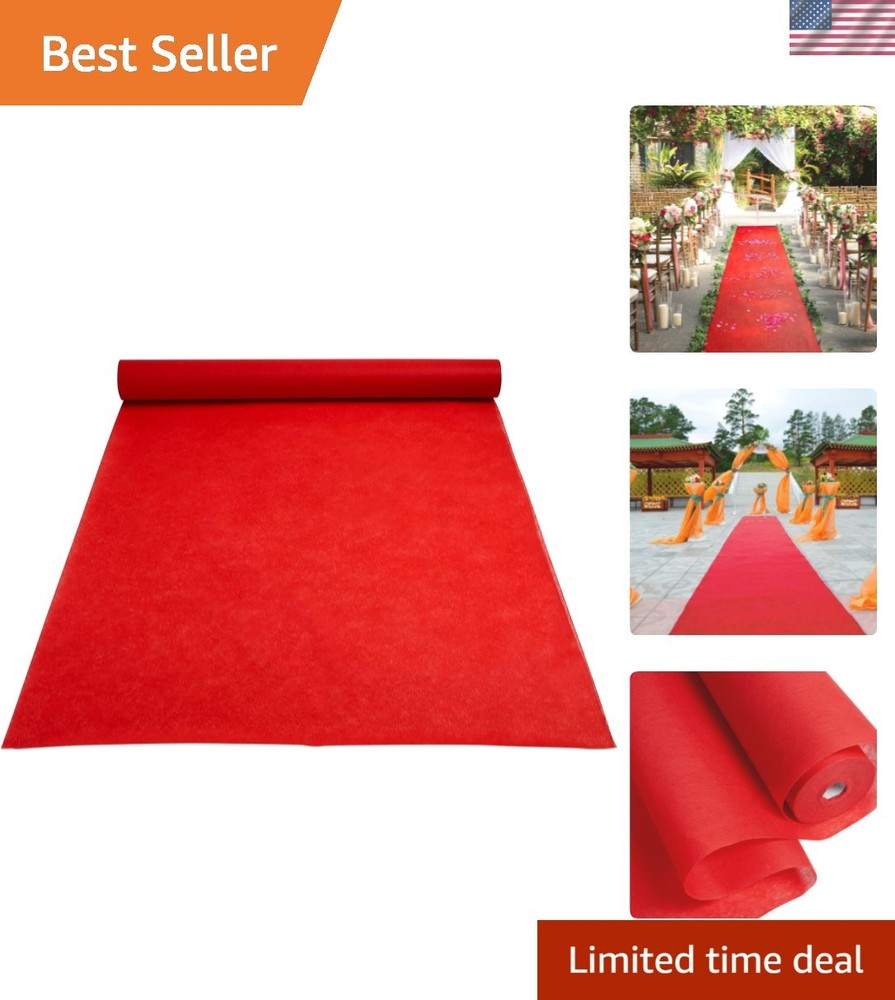 Red Carpet Runner for Party – Ceremony Entrance Decor with Red Party Carpet -…