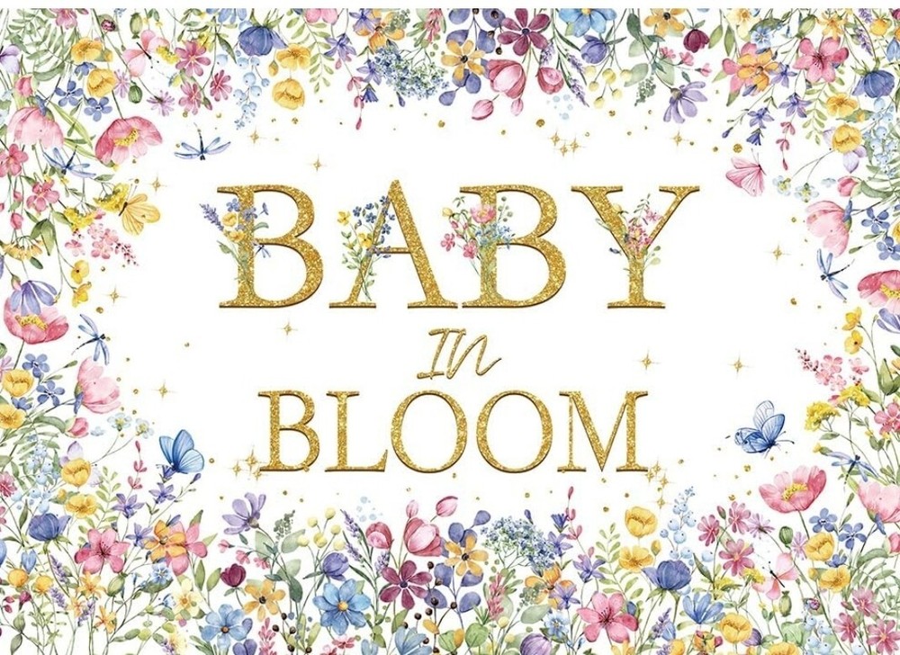 Baby In Bloom Floral Back Drop