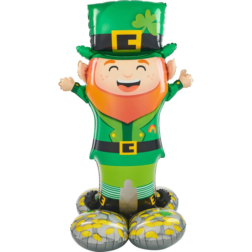 Lucky Leprechaun Airloonz Mylar Party Foil Balloon, 53″, Multicolor,43773
