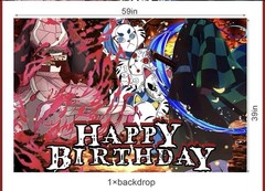 Anime Demon Slayer Birthday Party Decorations (T-54)