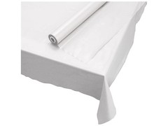 Hoffmaster 114000 Plastic Tablecover Roll, 300′ Length x 40″ Width, White