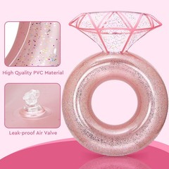 Pool Floats, Inflatable Diamond Ring Pool Float for Bachelorette Party, Engag…