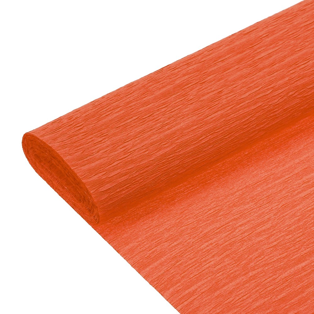Crepe Paper Roll 8.2ft Long 98 Inch Wide for Decoration Orange Red