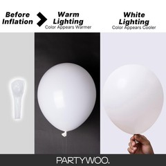 White Balloons 155pcs Different Sizes Pack of 18 12 10 5 Inch Matte White Lat…