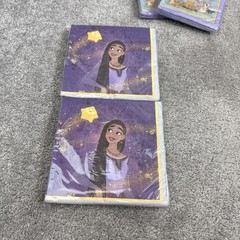 Disney Wish Party 16 -9” Plates 16-7” Plates 36 Big & Small Napkins 16 Tattoos