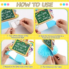 8 PCS Back to School Decorations First Day of Kindergarten Items | Paper Honeyco