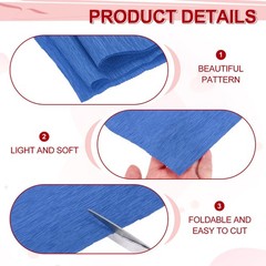 Crepe Paper Rolls 7.5ft Long 20 Inch Wide for Various Large Hanging Party Bac…