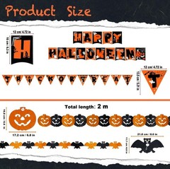 Halloween Decorations Party Decor Indoor Trick or Treat Banner Garland Box Set