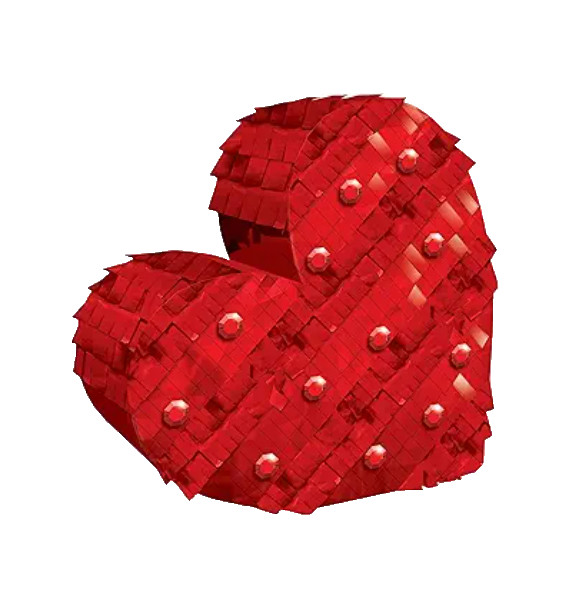 amscan 14.6cm x 14.8cm Mini Pinata Heart Foil Decoration 1 Pc, Multicolor