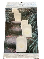Luminary Bags Amscan 24 Pcs Wedding Baptism Party OutdoorDecorating NEW Holiday