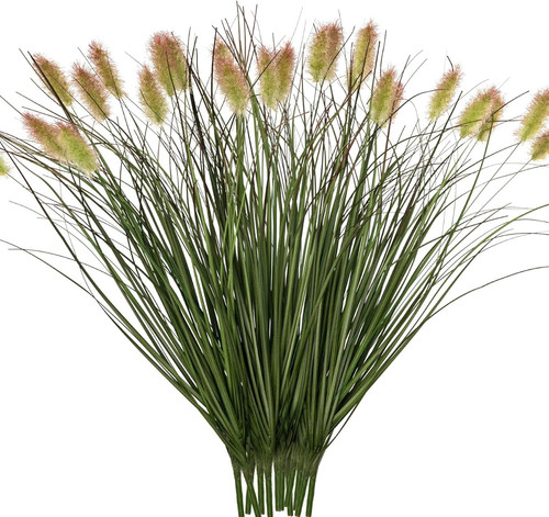 Ttranewsoo Artificial Grass, Fake Shrubs, Green12