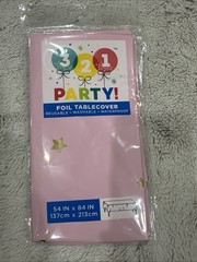 321 Party -Foil Ice Cream Birthday Birthday Table Cover 54×84 in New