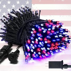 91.5ft Connectable Patriotic Lights – Outdoor Waterproof