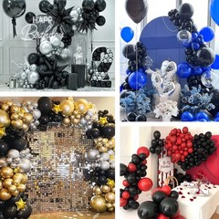 Black Balloons – 12 inch, 50 Pack Latex Party Balloons for Birthday, Graduati…