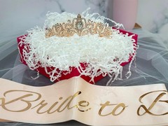 3 Pcs Bachelorette Party Decorations Bridal Shower Crown, Bride to Be Sash&Ve…