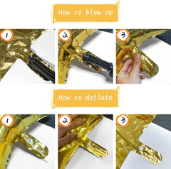 66 Pieces Welcome Back Balloon Banner Decorations Kit with Gold Welcome Back and