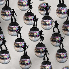 70’s Disco Honeycomb Table Centerpieces 6Pcs Glitter Dance Party Decor