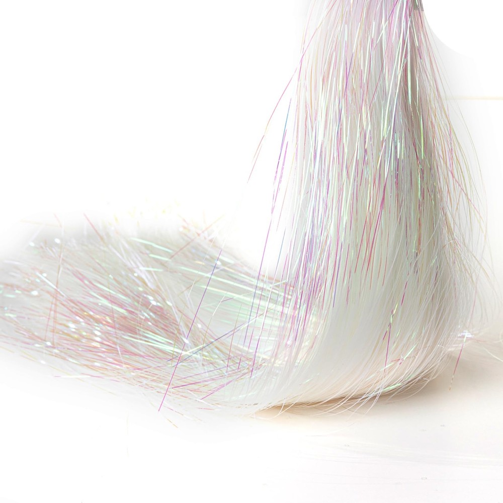 10000 Strands White Iridescent Christmas Tinsel Icicles Foil Fringe Decoration