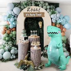 43″ Large 3D Dinosaur Balloon for Party Decorations, Cute Giant Self Standing…