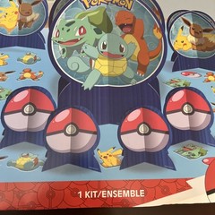 Pokemon Party Decorations Photo Backdrop with Props Table Decorations New