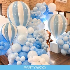 Light Blue Balloons 127pcs Different Sizes Pack of 36 18 12 10 5 Inch Baby Pa…