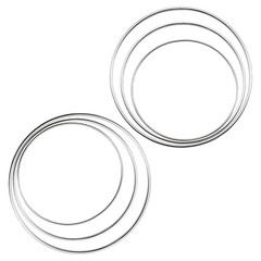 6 Pcs Dream Catcher Rings, Silver Metal Floral Hoops, Metal Rings for Crafts,…