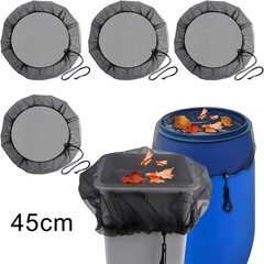Mesh Cover with Drawstring for Rainwater Systems Keeps Debris and Leaves Out