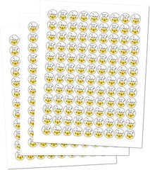 324 Sunflower He Asked She Said Yes! Kisses Wedding Stickers